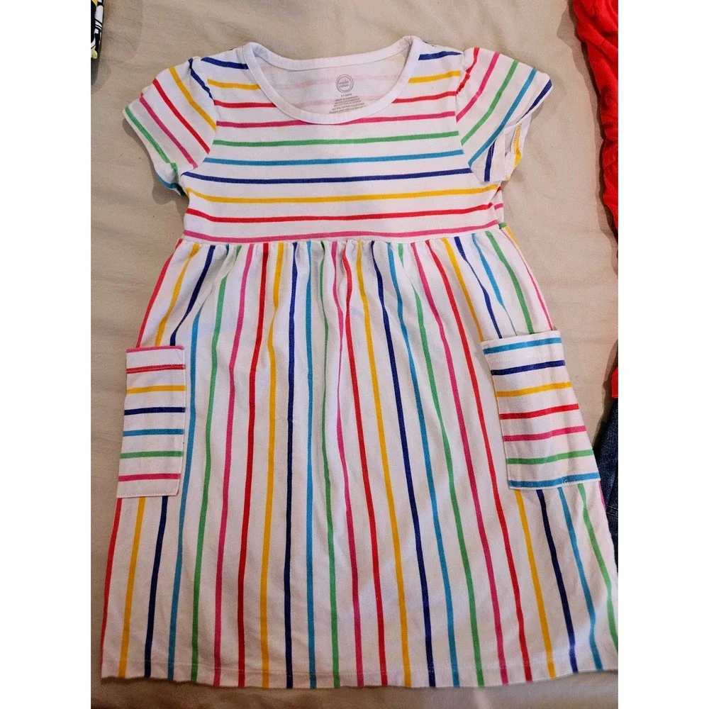 Disney Wonder Nation Okie Dokie Girls 4T Bundle Dress Romper Skirt Shorts 7pc